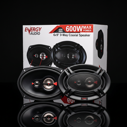 Energy Audio DRIVE693 3-Way 600W Coaxial 6X9" Speakers