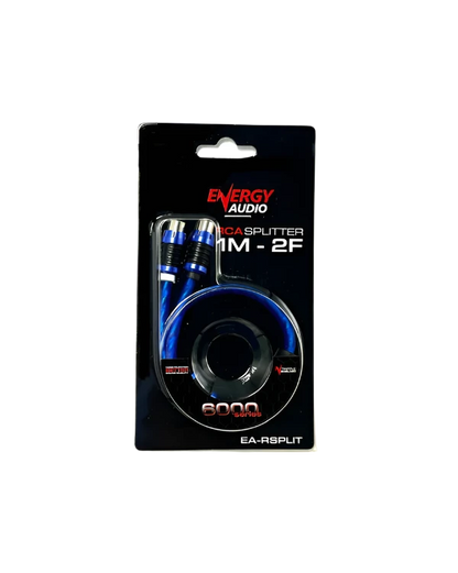 Energy Audio EA-RSPLIT 1-Male 2-Female Pro RCA Splitter